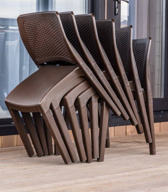 6 стульв JULY коричневые 6 стульв JULY коричневые