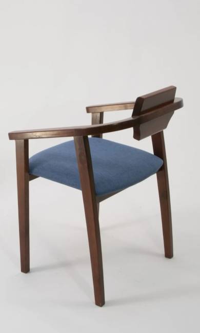 Стул-кресло Челси ПМ орех синий Стул-кресло Челси ПМ орех синий