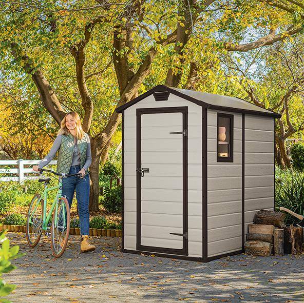 Сарай "Манор 4х6" (размеры 118 x 184 см), бежевый Сарай "Манор 4х6" (размеры 118 x 184 см), бежевый