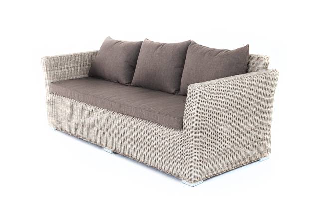 "Капучино" диван из искусственного ротанга трехместный, цвет бежевый "Капучино" диван из искусственного ротанга трехместный, цвет бежевый