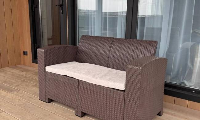 Двухместный диван LANA коричневый