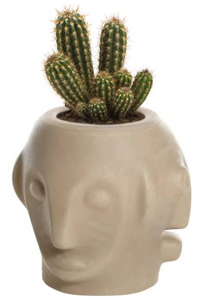 Кашпо из биопластика Threebu Pot Special песок Сахары 450х450х450 мм