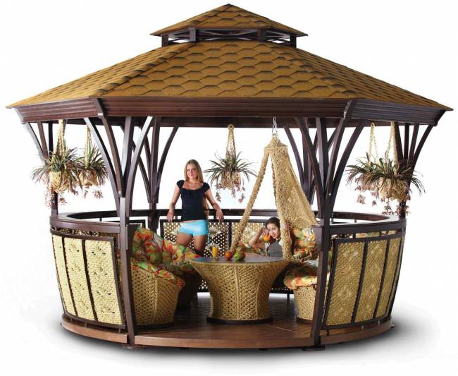 Беседка "Грация L" сизалевая