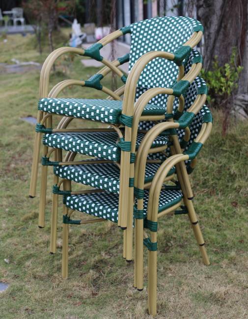 "Кабри" плетеный стул из искусственного ротанга, цвет зеленый "Кабри" плетеный стул из искусственного ротанга, цвет зеленый