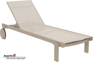 Шезлонг-лежак металлический Casablanca бежевый 1900х740х310 мм