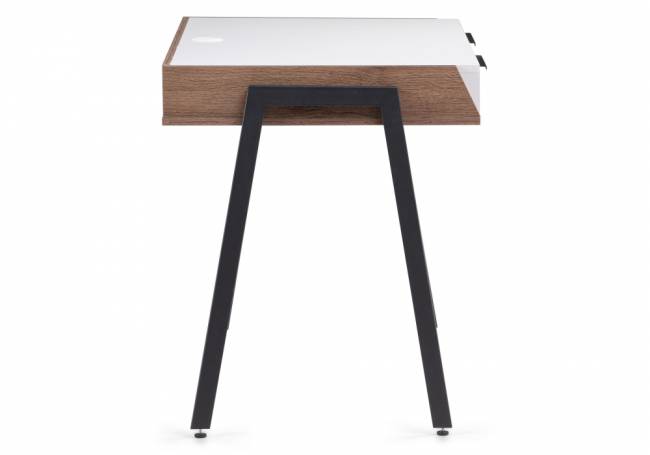 Рокс 116х65х77 белый / дуб делано темный / черный Рокс 116х65х77 белый / дуб делано темный / черный