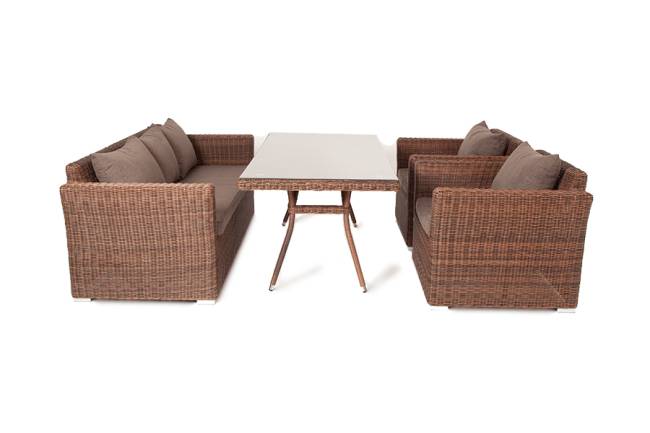 "Моккачино" обеденная группа из искусственного ротанга, цвет коричневый "Моккачино" обеденная группа из искусственного ротанга, цвет коричневый