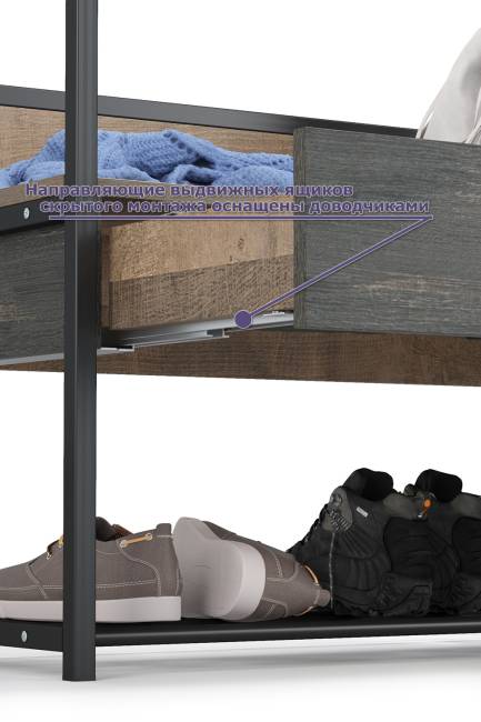 Вместительная прихожая Трувор № 244 цвет дуб гранж песочный/интра