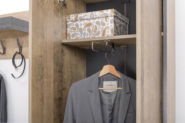 Вместительная прихожая Трувор № 244 цвет дуб гранж песочный/интра