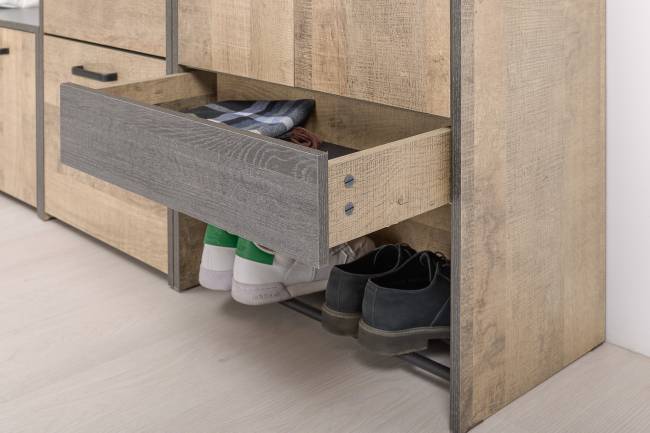 Вместительная прихожая Трувор № 244 цвет дуб гранж песочный/интра