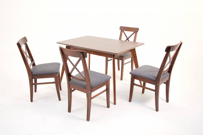 Стул Ингольф ПМ орех/графит Стул Ингольф ПМ орех/графит