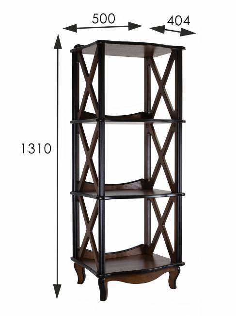 Этажерка-стеллаж Джульетта 3 уровня, орех Л Этажерка-стеллаж Джульетта 3 уровня, орех Л