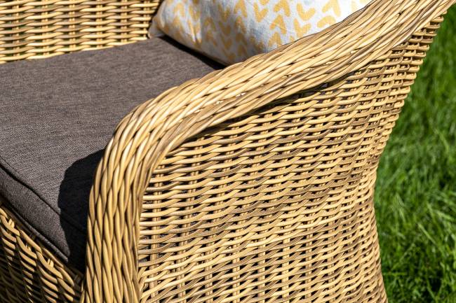 "Равенна" лаунж-зона из искусственного ротанга, цвет соломенный "Равенна" лаунж-зона из искусственного ротанга, цвет соломенный