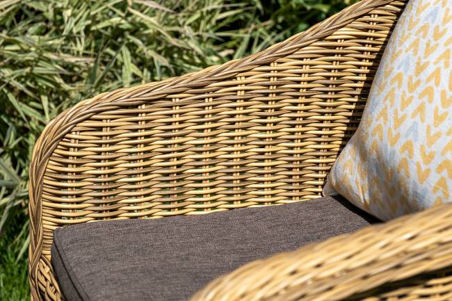 "Равенна" лаунж-зона из искусственного ротанга, цвет соломенный "Равенна" лаунж-зона из искусственного ротанга, цвет соломенный