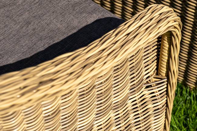 "Равенна" лаунж-зона из искусственного ротанга, цвет соломенный "Равенна" лаунж-зона из искусственного ротанга, цвет соломенный