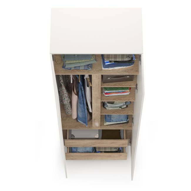 Шкаф двухстворчатый Муссон 13.198 цвет белый/дуб эндгрейн элегантный Шкаф двухстворчатый Муссон 13.198 цвет белый/дуб эндгрейн элегантный