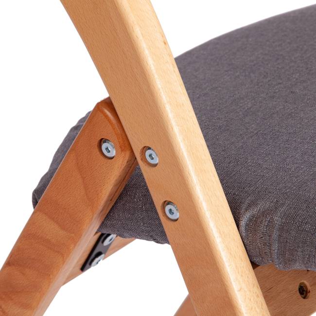 Стул FRUTTO (mod. 05) дерево, серый хлопок , 46,5 x 60 x 77 см, Grey (Cерый) А 13/ натуральный Стул FRUTTO (mod. 05) дерево, серый хлопок , 46,5 x 60 x 77 см, Grey (Cерый) А 13/ натуральный