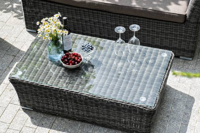 "Капучино" лаунж-зона из искусственного ротанга, цвет графит "Капучино" лаунж-зона из искусственного ротанга, цвет графит