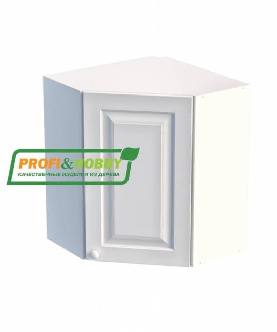 Шкаф навесной угловой 600 х 600 х 300 х 720 филенка, сосна, без покраски