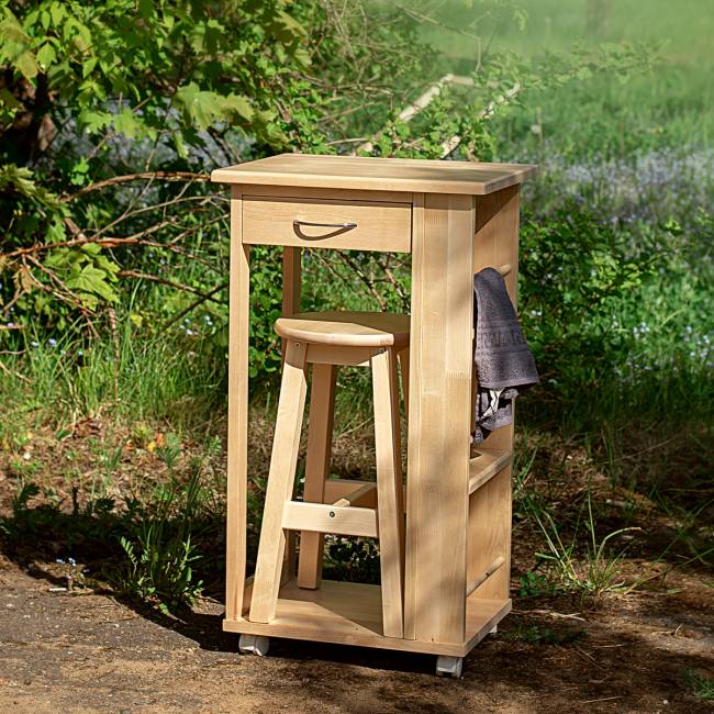 Тумба с табуретом лак Тумба с табуретом лак