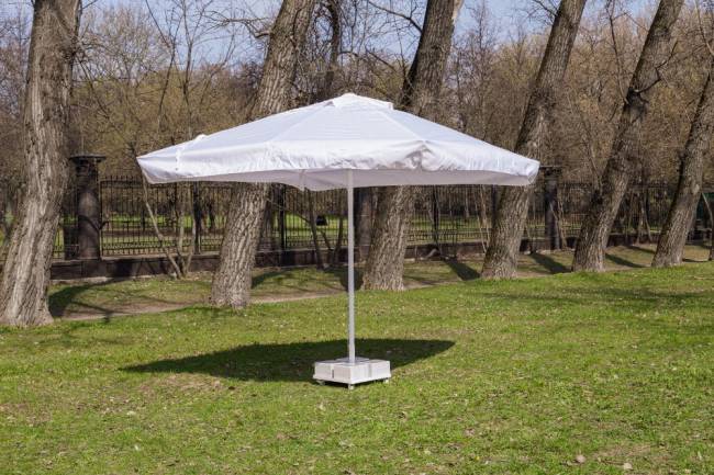 Зонт MISTRAL 300 квадратный с воланом (база в комплекте) белый Зонт MISTRAL 300 квадратный с воланом (база в комплекте) белый