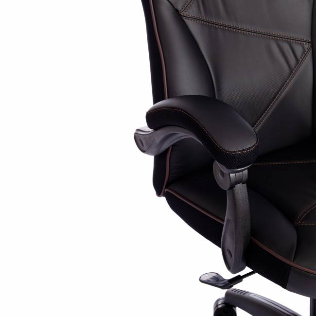 Кресло ARENA кож/зам, черный/черный карбон, 36-6/карбон черный