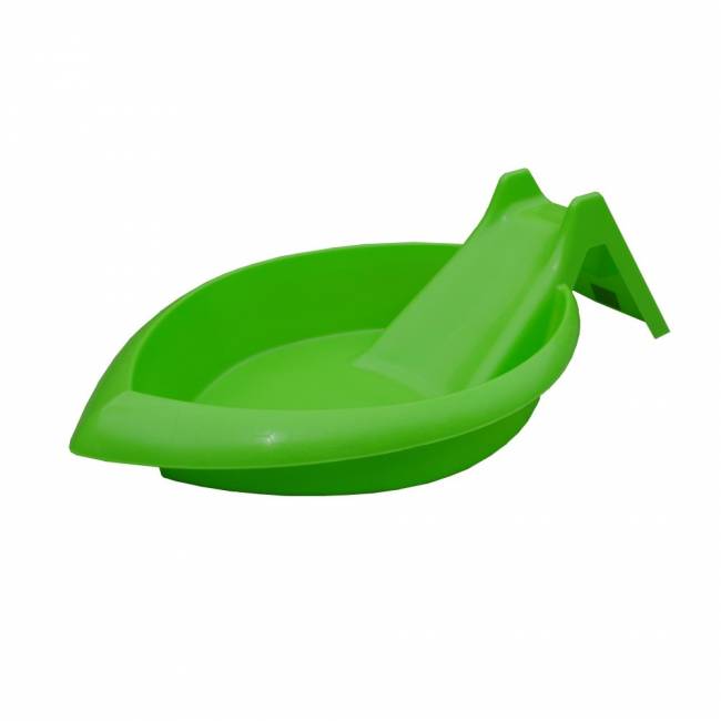 Песочница с горкой, зеленый