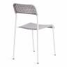 Стул ADDE (mod. C-049) металл/пластик, 39 х 49 х 78 см, Grey (серый) /White (белый) (Комплект из 8 шт.) серый, белый металл/пластик