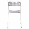 Стул ADDE (mod. C-049) металл/пластик, 39 х 49 х 78 см, Grey (серый) /White (белый) (Комплект из 8 шт.) серый, белый металл/пластик