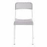 Стул ADDE (mod. C-049) металл/пластик, 39 х 49 х 78 см, Grey (серый) /White (белый) (Комплект из 8 шт.) серый, белый металл/пластик