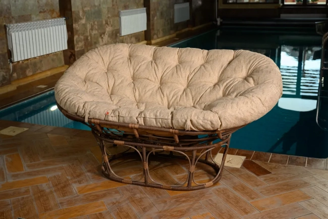 Диван для отдыха из искусственного ротанга Mamasan (Какао) Диван для отдыха из искусственного ротанга Mamasan (Какао)